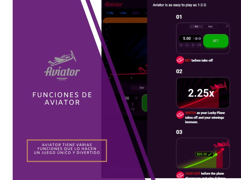 Funciones de Aviator